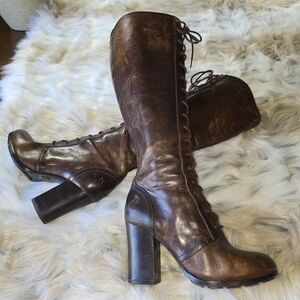 FRYE Tall Parker Lace Up Boots